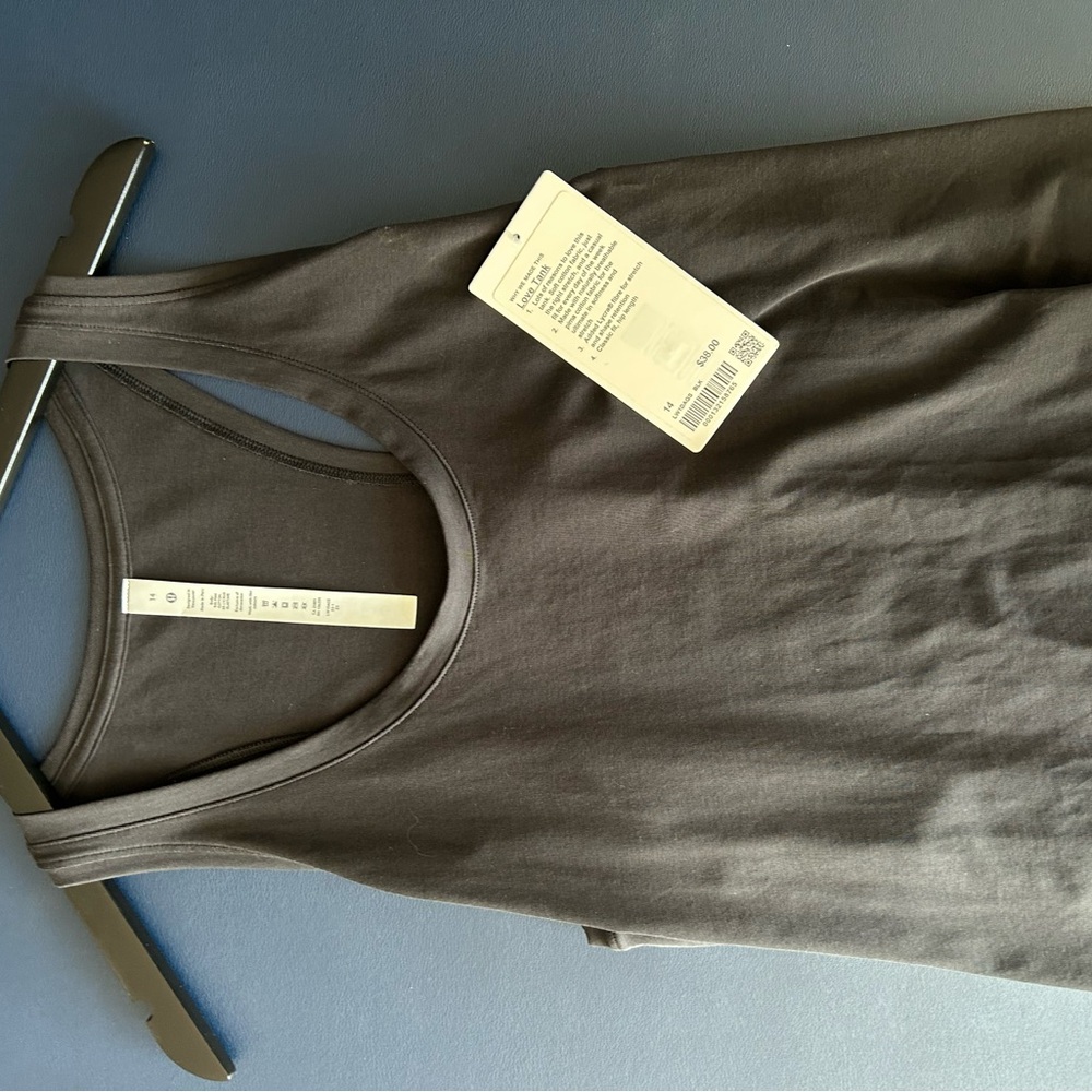 Lululemon Athletica Charcoal Tank Top